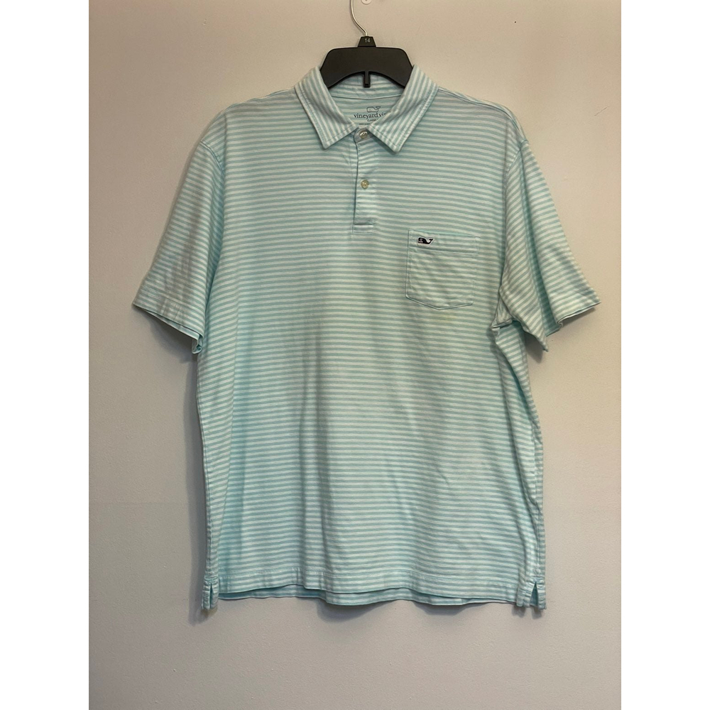 Vineyard Vines Short Sleeve Classic Fit Striped Polo Shirt size L